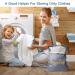 2-Pack Waterproof Travel Laundry Bags - Reusable Wet/Dry Bag for Gym, Swimsuits, Diapers - 17x22 Inches (Gray/Black) - Buy Online on GoSupps.com