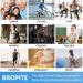 Bropite Compression Stockings for Men & Women - 6 Pairs 20-30 mmHg Copper Support for Blood Circulation & Athletic Use - L-XL Multicolored - Buy Online on GoSupps.com