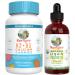 MaryRuth's Vitamin K2+D3 Gummies (Peach Mango & Apricot) & USDA Organic Probiotic Drops | Clean Label Project Verified | Vitamins for Joint Support & Overall Health | Vegan Non-GMO Gluten Free