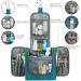 Large Teal Travel Hanging Toiletry Organizer for Women, Girls, Kids - Makeup & Cosmetic Bag - Buy Online on GoSupps.com