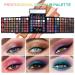 UCANBE 142 Colors Eyeshadow Palette with Face Blushes and Eyebrow Powder - Makeup Set with Mirror for Women, Nude & Colorful Eye Shadow Kit, Perfect Gift - Buy Online on GoSupps.com