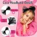 PROUSKY Neon Lace Bow Headband Elastic Women's 1980s Neon Lace Headband 1980s Cosplay Hair Hoop Hair Accessories for Women and Girls Good for Carnival Christmas Party Daily Decoration Black - Buy Online on GoSupps.com