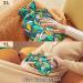 NAANLE Tropical Leaves Hot Water Bottle - 1L Transparent Heat Bottle for Back Pain Relief & Cold Therapy | Ideal Hand/Foot Warmer - Buy Online on GoSupps.com