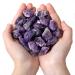 MAIBAOTA Amethyst Crystals Natural Bulk Raw Stones Large 0.8-1.2" Raw Stones Wholesale Healing Crystal Rocks for Tumbling Cabbing Fountain Decoration Polishing Gemstone Reiki Wicca Quartz Purple-amethyst Stone
