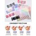 Ebanku 17 Sheets Strip Line Nail Stickers - 3D Fluorescent Laser Gold Nail Decals for Women - Nail Art Design Decoration - Buy Online on GoSupps.com