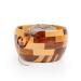 Nagina International Mixed Premium Yarn Storage Bowl For Yarn Balls & Skeins | Crochet & Knitting Bowls Made Out OF Turmeric & Rosewood | Knitter's Gift & Notions (Medium)