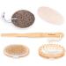 5-Part Body Brush Set - Shower Brush Massage Brush Loofah Sponge & Pumice Stone with Removable Bamboo Handle - Perfect Gift for Women - Buy Online on GoSupps.com