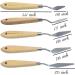 5 Piece Palette Knife Art Tools Set with Wooden Handle for Acrylic Painting - Buy Online on GoSupps.com
