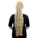 Very long voluminous ponytail hairpiece braid with kinky curls blonde medium blonde N838-24