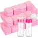1000 Pcs Pink Lint Free Nail Wipes and 2 Pcs Nail Polish Remover Pump Dispenser Bottle Eyelash Extension Wipes Cotton Pads for Soak off Gel Polish Remover Acrylic Nail Remover