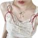 Shop Oralgos Handmade Colorful Pearl Necklace - Elegant Choker with Loop Trailer for Women - Buy Online on GoSupps.com