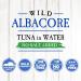 Blue Harbor Fish Co. Wild Albacore Solid White Tuna in Water No Salt Added - 4.6 oz Can (Pack of 12) - Buy Now! - Buy Online on GoSupps.com