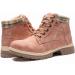 AnjouFemme Women's Waterproof Hiking Boots - Lightweight Outdoor Ankle Boots for Winter Walking and Backpacking - Pink, Size 8 - Buy Online on GoSupps.com