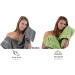 Betz Premium 10-Piece Frottier Towel Set - 2 Shower Towels 4 Towels 2 Guest Towels 2 Washing Gloves - Anthracite & Apple Green - International Shipping Available - Buy Online on GoSupps.com
