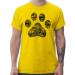 Shirtracer - T-Shirt Men - Gift for Dog Owners - High Five Dog Paw 4 Yellow 3XL Large Sizes