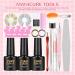 PEACECOLOR Gel Nail Polish Set with UV Lamp Starter Kit - 10 Colors Manicure Art Set for DIY Salon Gift - Buy Online on GoSupps.com