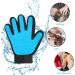 Fousenuk Silicone Pet Care Gloves for Dogs & Cats - Deshedding Bathing & Massage - Adjustable Fur Care with Velcro Fastener - Buy Online on GoSupps.com