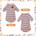 Hairless Cat Summer T-Shirt - Soft Breathable Cotton Clothing for Sphynx & Rex Breeds | Skin-Friendly Pet Pajama Jumpsuit (4.4-5.5lbs) - Violet - Buy Online on GoSupps.com