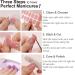 Danni & Toni Blushing Reflection Gel Nail Stickers - Salon-Quality Self-Adhesive Strips for Manicure - Metallic Pink Gradient Design - 28 Semi Cured Nail Wraps - Buy Online on GoSupps.com