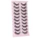 Wiwoseo Natural Fluffy False Eyelashes - 16MM Faux Mink Lashes - 10 Pairs - Buy Online on GoSupps.com