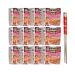 Ja Cor Instant Lunch Ramen Noodles Hot and Spicy with Shrimp Flavor Cup Noodle Soup Bowl 2.25 oz. Bulk Pack Bundle with 1-Set of Reusable Stainless Steel Chopsticks (12 Individual Packs)