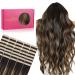 If-salt tape extensions real hair 40PCs 80g 30cm 12 inch balayage natural black to chestnut brown hair extension real hair extensions invisible tape in extensions real hair hair extensions 30cm-80g #1b/6/1b balayage natural black to chest groove brown