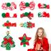 10 piece of Christmas hair clip for girls sweet hair accessories Christmas hair clips small hair clips hair loop hair clip for baby children women