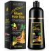 CCKULOOB Black hair color shampoo instant hair color shampoo hair dye natural long lasting hair color color shampoo for men and women hair dye in minutes 500 ml