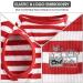 Striped Dog Shirt 5XL for Large Dogs | Soft Cotton Puppy T-Shirts Pack-2 Red & Blue | Lightweight Stretchy Vests for Pets - Buy Online on GoSupps.com