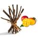 Aroma Depot Mango Flavored Licorice Root Chew Sticks - 4 oz. for Oral Health 100% Pure Natural 6.5-7 inches Long