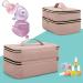 Bafaso Pale Rose Nail Polish Organizer - Holds 40 Bottles, with Manicure Tools Storage Sections - Buy Online on GoSupps.com