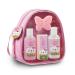 Birthday Gifts for Girls Gift Set Kids Bubble Bath Spa Bag - 5pc Bath Set Bag with Heavenly Watermelon Fragrance Includes Bubble Bath Body Lotion Butterfly Soap Nail File and Sturdy Carry Bag