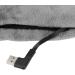 USB Heating Scarf for Adults - Soft Dark Gray Heated Collar with Vibration Massage & Pain Relief - Buy Online on GoSupps.com