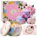 Women's Scented Candle Gift Set - 4-Piece Aromatherapy Candles for Christmas & Birthdays | Natural Soy Wax 120 Hours Long Lasting Stress Relief Fancy Design - Buy Online on GoSupps.com