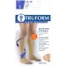 Truform 20-30 mmHg Compression Stockings for Men & Women - Knee High Dot-Top Open Toe Beige - Medium Size (Pack of 2) | International Shipping Available - Buy Online on GoSupps.com