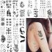 Quichic 190+ Cool Temporary Tattoo Set for Men & Women - Indian Sleeve Black Fake Tattoos - Buy Online on GoSupps.com