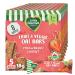 Baby Gourmet Organic Fruit & Grain Bar - Strawberry Carrot Oat - 12 Months+ No Artificial Flavours Non-GMO Gluten-Free 5 x 18g - Pack of 8 Orange Strawberry Carrot Oat Bar