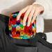 Rainbow Mosaic Tie-Up Bag for Women | Portable Menstrual Pad & Cup Storage | Ideal for Teens and Girls - Buy Online on GoSupps.com