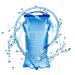 TRIWONDER TPU Foldable Drinking Bottles Soft Flask Water Bottle BPA-Free Sports Bottle for Hydration Backpack Bicycle Sports (1.5L (PEVA))