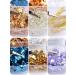 Ebanku 3pcs Nail Art Foils - Double-Sided Glitter Gold Stickers for DIY Nail Decorations - Buy Online on GoSupps.com