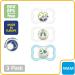 MAM Air Night & Day Baby Pacifier 3 Pack - Glow in the Dark, Sensitive Skin, 6-16 Months, Unisex - 3 Count - Buy Online on GoSupps.com
