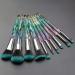Kingtree 10 PCS Crystal Makeup Brush Set - Premium Synthetic Bristles for Powder, Foundation, Blush, and Eyeshadow - Ideal Beauty Tool for Women - Buy Online on GoSupps.com