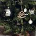 COHEALI 1 set with Embellishments Wood Pendant Ornaments Design Snowflakes Ornament Painting Cutouts Ropes Beige 8.00X7.80X0.20CM - Buy Online on GoSupps.com