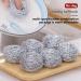 Siopob Steel Wire Cleaning Ball | Dish Cleaning Scrubber | Stainless Solid Dish Washing Scrubber Steel Clea-ning Scrubber Ball for Cooking Utensils - Buy Online on GoSupps.com