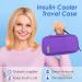 Youshares Insulin Cooling Bag with 2 Cooling Packs - Large Capacity Diabetes Bag for Diabetics (Purple) | Keep Medications Cold & Safe - 21x11.5x6cm - Buy Online on GoSupps.com