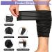 6 Pack Elastic Calf Compression Bandage Set - Adjustable Sport Leg Wraps for Women & Men - Knee, Ankle, Elbow, Wrist Support - Black/White (2 Sizes) - Buy Online on GoSupps.com
