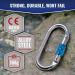 25kn Heavy Duty Steel Locking Carabiner - UIAA/CE Certified Rock Climbing Gear - Large Oval Carabiner for Mountain Climbing - Buy Online on GoSupps.com