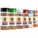Meal Prep Spices, Combo Pack of 6 (Everything, Garlic Lovers, Italian Zest, Chocolate Donut, Ranch & Pizza) - Herb, Spice and Seasoning Gift Set, Premium Natural & Healthy Blend - Low Sodium Chicken, Beef, Seafood Seasoning & Steak Rub by Flavor God Meal 