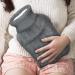Grey Knitted Hot Water Bottle Cover: Pain Relief & Muscle Soothing Insulator - TRIXES - Buy Online on GoSupps.com