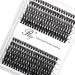 Riya Lash Clusters DIY 40D-50D Eyelash Extensions 240pcs Clusters Lashes D Curl LASH Volume Individual Lashes Eyelash Clusters Extensions Wispy Lashes Cluster DIY at Home (40D-50D 0.07D 9-15Mixed)